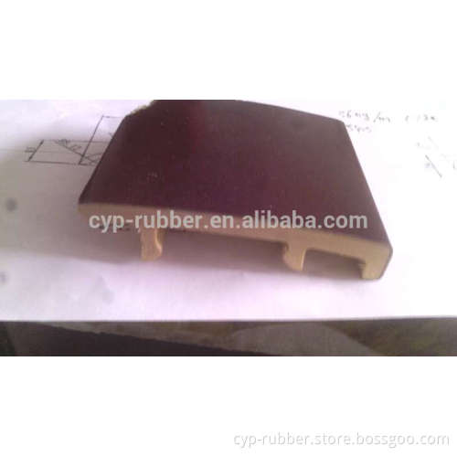 Flooring Accessories Surface Wooden Veneered PVC Baseboard